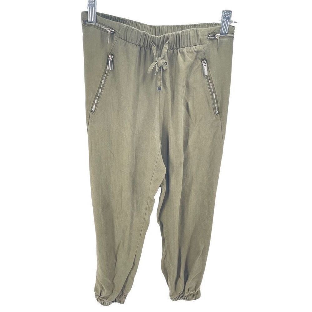 Dex Women's Pull-on Elastic Waistband Jogger Pants Size XS tencel EUC Green